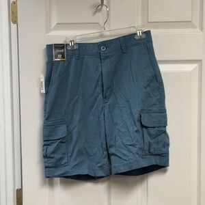 Roundtree & Yorke Blue Cargo Shorts Relaxed Fit